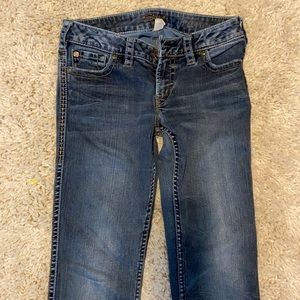 Women’s silver jeans